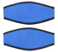 JCBIZ Lot de 2 housses de protection en néoprène pour masque de plongée avec tuba Bleu 20 x 9 cm