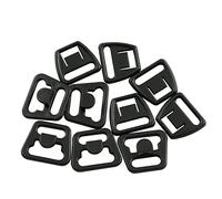 JCBIZ Lot de 5 clips d'allaitement en plastique pour soutien-gorge de maternité - 1,2 cm, noir