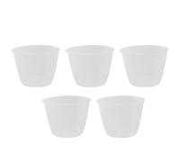 JCBIZ Lot de 5 tasses à mesurer en plastique transparent 180 ml pour aliments secs et liquides