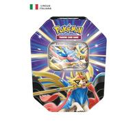JCC Pokémon : Boîte de Collection Légendes Souveraines - Zacian-ex (Une Carte holographique et Quatre enveloppes d'expansion)