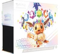 Ensemble d'entraîneur hors classe Pokémon Evolutions Prismatiques ETB ITA dis...