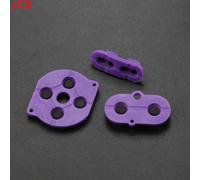 Jcd 1 Ensemble Pour Game Boy Document Gbc Console De Jeu Coque Boîtier Silicone Start Select Clavier Caoutchouc Conducteur Bouton A-B D-Sub - Type Purple