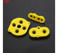 Jcd 1 Ensemble Pour Game Boy Document Gbc Console De Jeu Coque Boîtier Silicone Start Select Clavier Caoutchouc Conducteur Bouton A-B D-Sub - Type Yellow