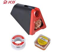 JCD 820 support de fer à souder électrique en alliage d'aluminium avec nettoyage de soudage boule de cuivre fil à souder flux RMA noir