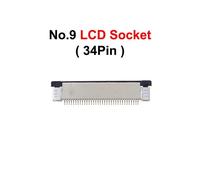 Jcd Carte Mère Micro Interrupteur De Volume D'alimentation Bouton D-Pad Haut-Parleur Fente Pour Carte Prise Écran Lcd Connecteur Fpc Pour Console De Jeu Gba Sp-No.9 Lcd Socket 5pcs