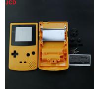 Jcd-Coque De Jeu En Plastique Pour Console De Jeu Gbc,Housse De Boîtier Pour Document Délibérément Garçon,Coque Avec Kits De Boutons,Pièce D'étiquette Autocollante - Type Yellow