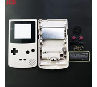 Jcd-Coque De Jeu En Plastique Pour Console De Jeu Gbc,Housse De Boîtier Pour Document Délibérément Garçon,Coque Avec Kits De Boutons,Pièce D'étiquette Autocollante - Type Grey Screen