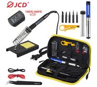 JCD-Kit de fer à souder électrique avec écran LCD, station de expédi, température réglable, ensemble d'outils de soudage, pointes, 80W, 220V, 110V 908S KIT1