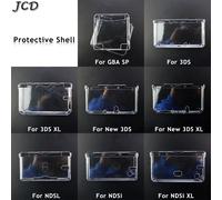JCD plastique clair cristal protection coque rigide housse de protection pour GBA SP NDSL DSI NDSi XL 3DS XL nouvelle Console 3DS XL LL For New 3DS