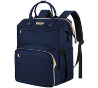 JCDOBEST Sac à déjeuner isotherme pour ordinateur portable avec port USB pour homme et femme - Convient pour ordinateur portable de 15,6" - Bleu
