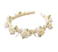 JchEnye Bandeau à nœud Jasmine Camellia pour petites filles Accessoire pour cheveux de communion pour filles Bandeau couronne de fleurs princesse Accessoires pour photographie et mariage Parfait pour