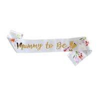 JchEnye Écharpe de maternité, ruban décoratif floral « Mum to Baby » de 160 cm, décoration pour fête prénatale, écharpe pour baptême ou anniversaire