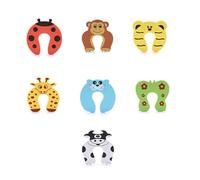 JchEnye Ensemble de 7 pièces de protection de porte de sécurité pour enfants, arrêt de porte extra épais et robuste pour la chambre d'enfant, protection de pince de doigt extrêmement flexible.