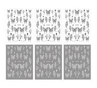 JchEnye Stickers Ongles 3D Papillon Liquide 6pcs - Autocollant 3D pour Ongles