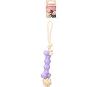 JCHIEN Joanie Corde À Tirer avec OS en Caoutchouc ET Noeud Violet/Jaune 37,5x6,5x6,5CM