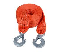 JCHL Sangle de remorquage avec Crochets 5,1 cm x 6,1 m Sangle de récupération 4,5 kg Corde de remorquage renforcée pour remorquage de véhicules en Cas d'urgence routière