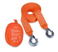 JCHL Sangle de remorquage Robuste avec Crochets de 5,1 x 6,8 m, Sangle de remorquage de 6,8 tonnes avec Crochets de sécurité en Polyester
