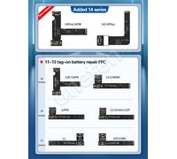 Jcid V1s Pro Face Id Flex Câble Batterie Réparation Conseil Pour Iphone X-11 12 13 14pm Fix Téléphone Batterie Points Matrice Fpc Flexible Kit - Type Battery Flex Set
