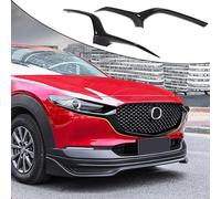 JCING Garnitures de calandre inférieure avant pour Mazda CX30 2020 2021 2022 ABS noir brillant Moulure chromée Grille décorative Face avant latérale