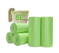 JCKCWL Lot de 120 petits sacs poubelle biodégradables de 6 L, sacs poubelle compostables, sacs poubelle de recyclage pour cuisine, 35 x 40 cm