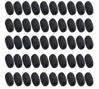 JCKD 50pcs remplacement microphone pare - brise, mousse de microphone, éponge mini microphone casque, haute densité mousse microphone pare - brise pour l'enseignement, spectacle de scène, Conférence