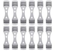 JCKD12PCS bougie support de bougie, support de bougie en métal, dispositif de centrage de noyau de bougie 3 trous, accessoires de support de fixation de mèche, 10x2.5cm pour bricolage bougie artisanat