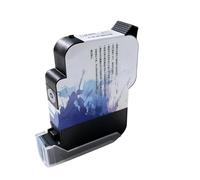 JCKJWL Cartouche d'encre à solvant écologique, Grande capacité, 12.7MM, 90ML, séchage Rapide, for imprimante à Jet d'encre Thermique portative Codage Multifonctionnel (Blue)