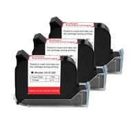 JCKJWL Cartouche d'encre Noire for imprimante Portable, 12.7mm, 1 à 10 pièces, séchage Rapide, solvant écologique, 600DPI, for imprimante à Jet d'encre Thermique Impression multiformat(3PCS)