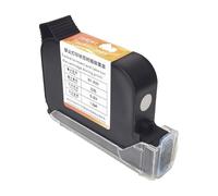 JCKJWL Cartouche d'encre solvantée à Haute adhérence de 25,4 mm à séchage Rapide, adaptée aux imprimantes à Jet d'encre Non cryptées Impression multiformat(Black)