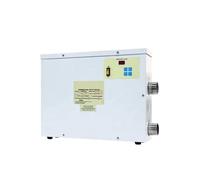 JCKJWL Chauffe-Eau électrique for Piscine de 5,5 KW à 24 KW avec régulateur à Bouton, Pompe à Chaleur Haute efficacité for piscines creusées et Hors Sol Chauffage Rapide et Efficace(18KW)