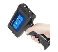 JCKJWL Et portatif d'imprimante à Jet d'encre de 12.7mm portatif for Les numéros de Lot de Code à Barres de Code à Barres de Date d'expiration en métal Impression multiformat(Printer 2 Black Inks)