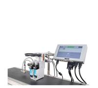 JCKJWL Imprimante À Jet d'encre en Ligne 12.7/25.4MM, for Carton, Date D'expiration, Logo, Code-Barres, Machine De Codage, Système d'impression Codage Multifonctionnel (Two 12.7 Head 2 Ink)