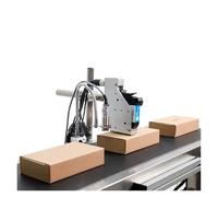 JCKJWL Imprimante à Jet d'encre en Ligne à tête 12.7/25.4MM, sans écran, for Impression Automatique de Texte, Date, numéro de lot, Code QR Codage Multifonctionnel (One 12.7 Head 2 Ink)