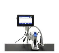 JCKJWL Imprimante à Jet d'encre en Ligne P130Pro, buse de 12.7mm, avec écran Tactile de 4.3 Pouces, Cartouche d'encre de 42ML for Texte/Date Codage Multifonctionnel (12.7mm-Without Ink)