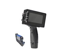 JCKJWL Imprimante à Jet d'encre portative, 25.4mm, Code de lot à Barres, Date Variable, numéro, Date d'expiration, étiquette, Portable Impression multiformat(1SET with 1BLACK Ink)