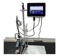 JCKJWL Imprimante à Jet d'encre Thermique 150S 12,7 mm, 24 Langues, Codage Automatique, Date d'expiration, Masque Impression multiformat(4.3 inch Printer)