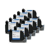 JCKJWL Imprimante à Jet d'encre Thermique Portable 12.7mm, Cartouche d'encre à solvant à séchage Rapide, Encre Noire Non chiffrée Impression multiformat(10PCS)
