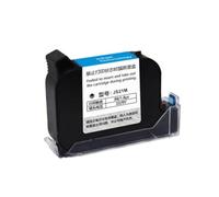 JCKJWL Imprimante à Jet d'encre Thermique Portable JS21M 12,7 mm, Cartouche d'encre éco-solvant à séchage Rapide for imprimante Portable Non cryptée Impression multiformat(1 Blue Ink)