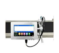 JCKJWL Imprimante Jet d'encre Industrielle en Ligne 170PLUS 7 Pouces, Texte 12,7 mm, Code-Barres QR, numéro de lot, Logo, Date, étiquette Impression multiformat(12.7mm with 2 Ink)