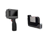 JCKJWL Logo Intelligent portatif Tenu dans la Main de l'arme à feu 16.8V 600dpi 12.7mm d'imprimante à Jet d'encre à séchage Rapide Impression multiformat(Machine with Ink)