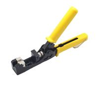 Jcksqkds Pince à Sertir les Nodules Réseau RJ45 avec Crochet 180° pour Module de Câble Réseau Pince à Sertir Coupe- avec Cat5E Cat6 Cat7