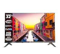 JCL TV Téléviseur 32 pouces HD Ready 720p, signal ATV/DVB-T/T2/C/S/S2, 2 x HDMI, USB, Dolby Digital Plus