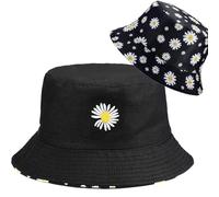 JClorix Bob Réversible Unisexe 100 % Coton - Grand Bord UV, Respirant & Léger, Coupe-Vent & Lavable - Bob Homme & Femme 56-58 cm