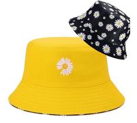 JClorix Bob Réversible Unisexe 100 % Coton - Grand Bord UV, Respirant & Léger, Coupe-Vent & Lavable - Bob Homme & Femme 56-58 cm