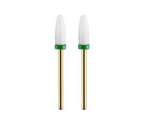 JCMASTER 2 × Embout Ponceuse Ongles en Céramique, Forets à Ongles Professionnels Manucure Pédicure Fraise à Ongles pour Retirer le Vernis/Gel les et les Cuticules, 335C5