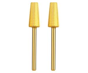 JCMaster 2Pcs 4 in1 Embout Pour Ponceuse Ongles Pour Manucure Pédicure, Taille Universelle & Durable, Premium Fraise Pour Enlever les Ongles en Acrylique&en Gel, Polir les Ongles Épais