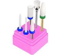 Jcmaster 5 X Embout Ponceuse Ongles En Céramique, Forets À Ongles Professionnels Manucure Pédicure Pour Retirer Le Vernis/Gel Les Et Les Cuticules