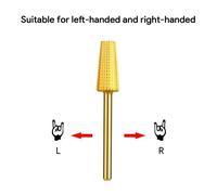 JCMaster Embout Pour Ponceuse Ongles, Taille Universelle, Durable, Fraise En Acier Au Tungstène Pour Le Soin Des Ongles Et Des