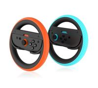 JCMO Volant Joycon Switch 2 pour Mario Kart Wolrd et 8 Deluxe, expérience de course réaliste, accessoires pour Nintendo Switch 2 (2025), orange et bleu