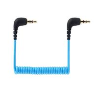 JCMOYUTY Câble auxiliaire en spirale TRS 3,5 mm pour Comica BoomX-D2 Vimo C3/Neewer CM28/Godox MoveLink M2 II/FULAIM X5